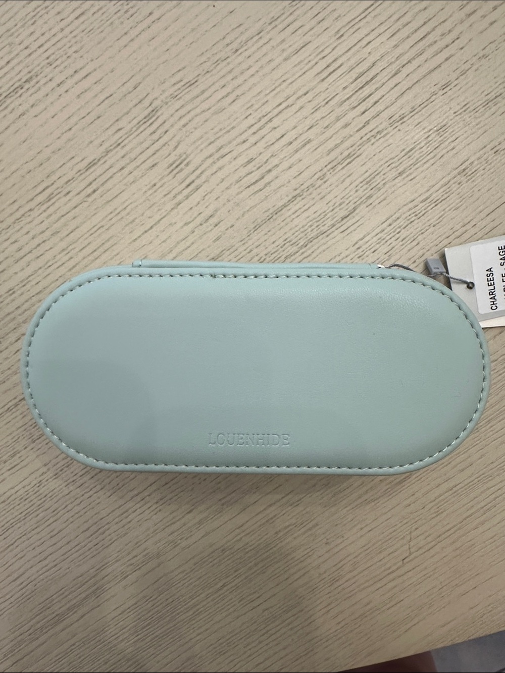 Louenhide Mint Oval Jewelry Case